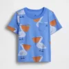 T-shirt dla niemowląt i maluchów z nadrukami do łączenia i dopasowywania oraz kieszenią