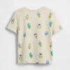 T-shirt dla niemowląt i maluchów z nadrukami do łączenia i dopasowywania oraz kieszenią