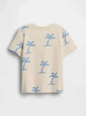 T-shirt dla niemowląt i maluchów z nadrukami do łączenia i dopasowywania oraz kieszenią