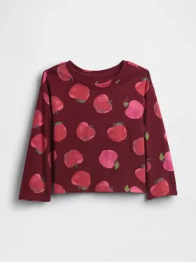 T-shirt dla niemowląt i maluchów z opadającymi ramionami do łączenia w zestawy