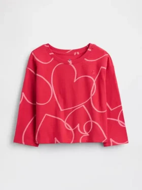 T-shirt dla niemowląt i maluchów z opadającymi ramionami do łączenia w zestawy
