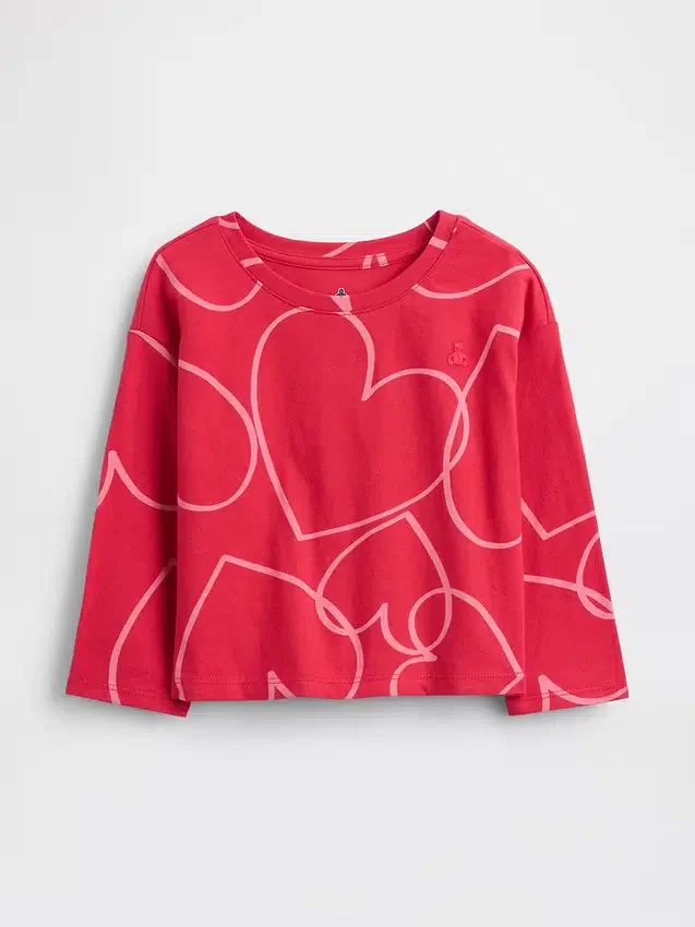 T-shirt dla niemowląt i maluchów z opadającymi ramionami do łączenia w zestawy