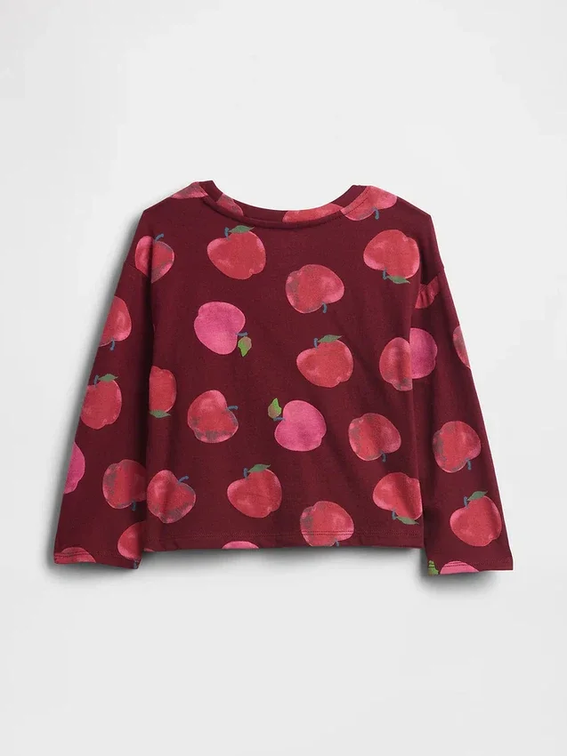 T-shirt dla niemowląt i maluchów z opadającymi ramionami do łączenia w zestawy