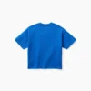 T-shirt dziecięcy „Get Blue” z logo w luźnym kroju