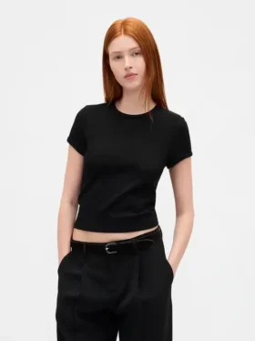 T-shirt dziecięcy z dzianiny waflowej