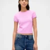 T-shirt dziecięcy z dzianiny waflowej