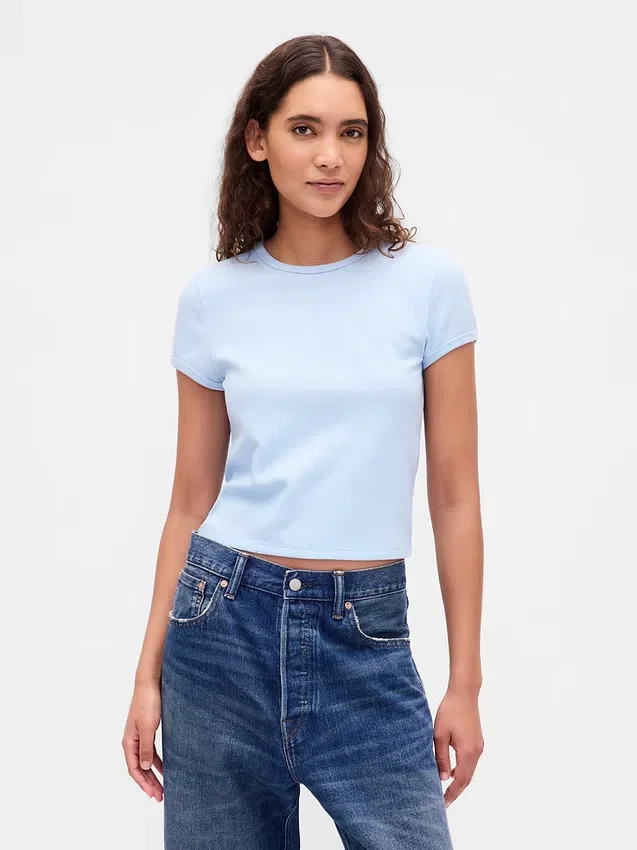 T-shirt dziecięcy z dzianiny waflowej