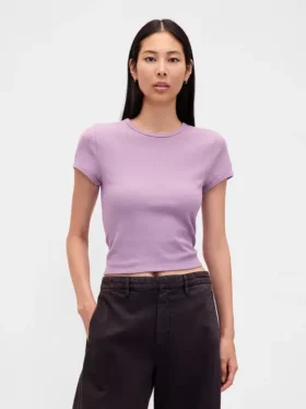 T-shirt dziecięcy z dzianiny waflowej
