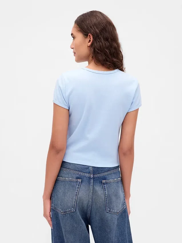 T-shirt dziecięcy z dzianiny waflowej