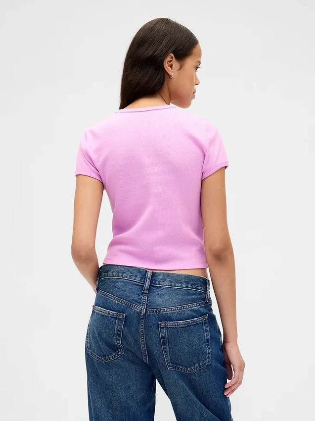 T-shirt dziecięcy z dzianiny waflowej