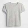 T-shirt dziecięcy z dzianiny waflowej