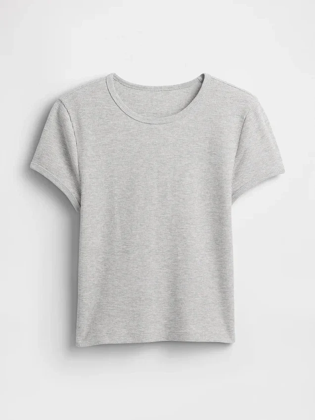 T-shirt dziecięcy z dzianiny waflowej