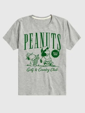 T-shirt dziecięcy z krótkim rękawem „Peanuts Golf Club”