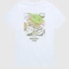 T-shirt dziecięcy z nadrukiem przedstawiającym Grogu i przyjaciół z „Gwiezdnych wojen”