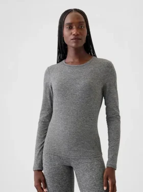 T-shirt GapFit z gładkiej dzianiny dżersejowej