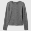 T-shirt GapFit z gładkiej dzianiny dżersejowej