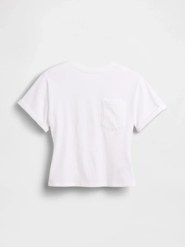 T-shirt Gapstudio z kieszenią i wycięciem z tyłu