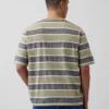 T-shirt oversize w paski z motywem Keitha Haringa