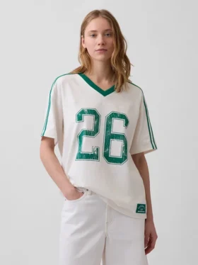 T-shirt oversize z logo Varsity