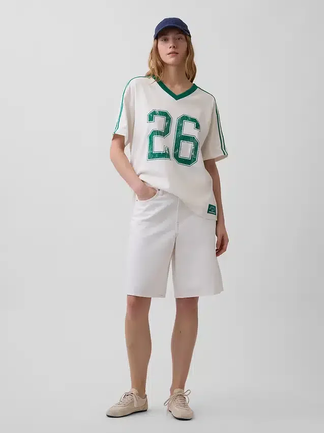 T-shirt oversize z logo Varsity