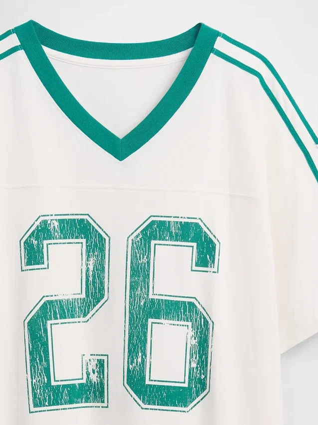 T-shirt oversize z logo Varsity