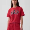T-shirt piżamowy oversize z logo Nap
