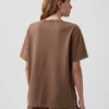 T-shirt piżamowy oversize z logo Nap