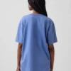 T-shirt piżamowy oversize z logo Nap