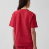 T-shirt piżamowy oversize z logo Nap