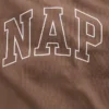 T-shirt piżamowy oversize z logo Nap