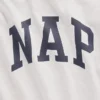 T-shirt piżamowy oversize z logo Nap