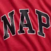T-shirt piżamowy oversize z logo Nap