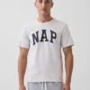 T-shirt piżamowy oversize z logo Nap
