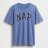 T-shirt piżamowy oversize z logo Nap