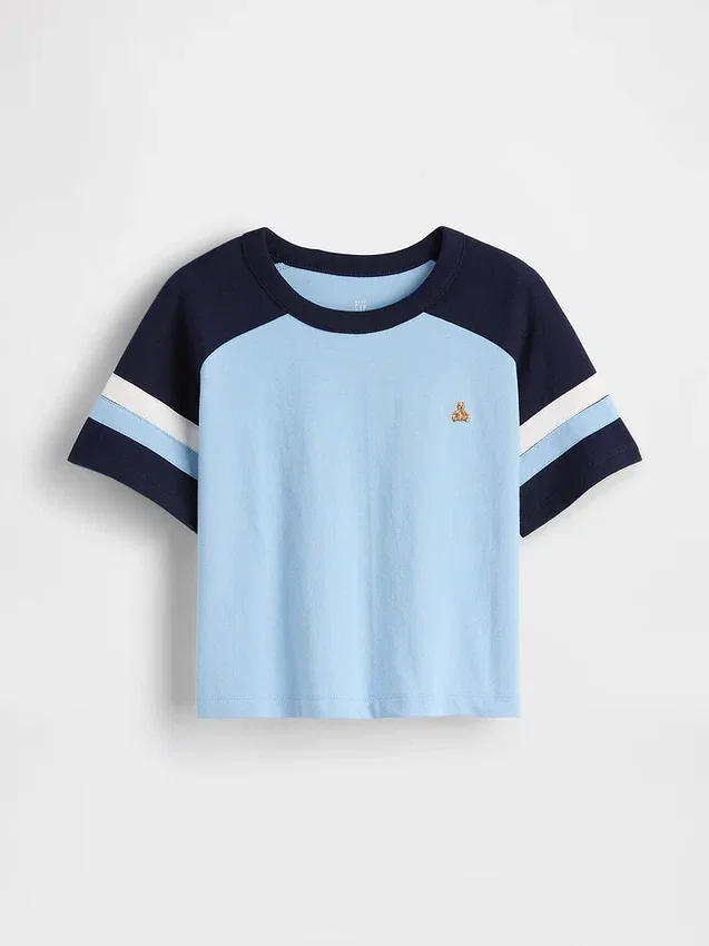 T-shirt piłkarski z raglanowymi rękawami dla niemowląt i Maluchów