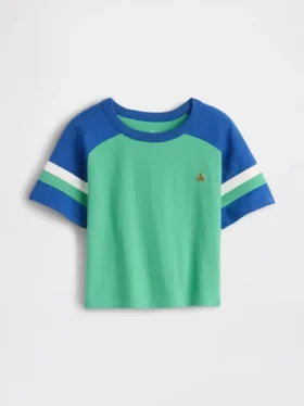 T-shirt piłkarski z raglanowymi rękawami dla niemowląt i Maluchów