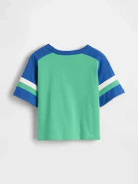 T-shirt piłkarski z raglanowymi rękawami dla niemowląt i Maluchów