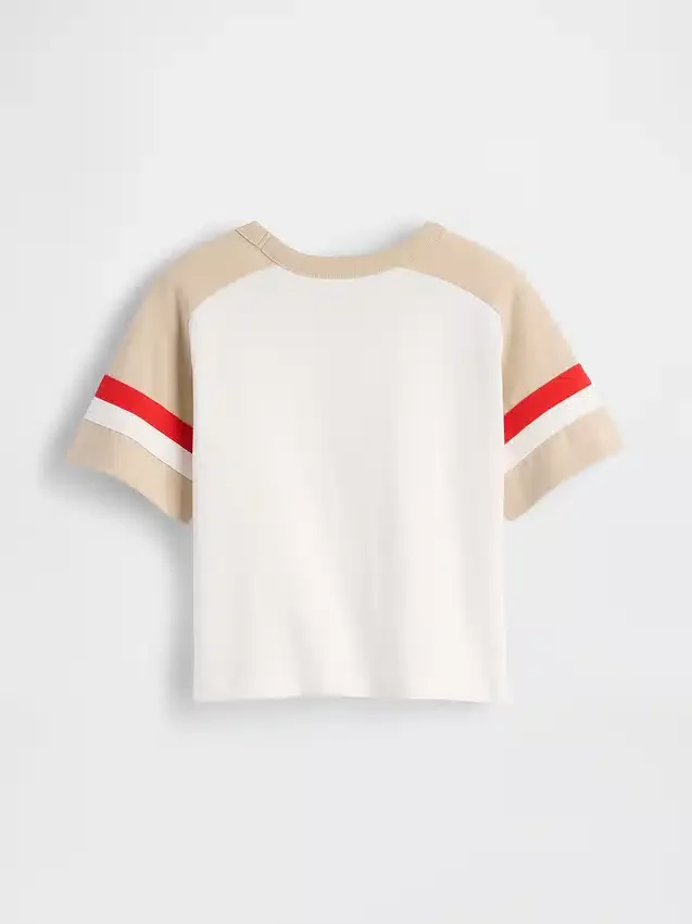T-shirt piłkarski z raglanowymi rękawami dla niemowląt i Maluchów