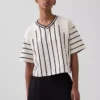 T-shirt typu crop o grubym splocie Ouigap