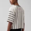 T-shirt typu crop o grubym splocie Ouigap