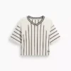 T-shirt typu crop o grubym splocie Ouigap