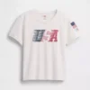 T-shirt typu crop Team USA