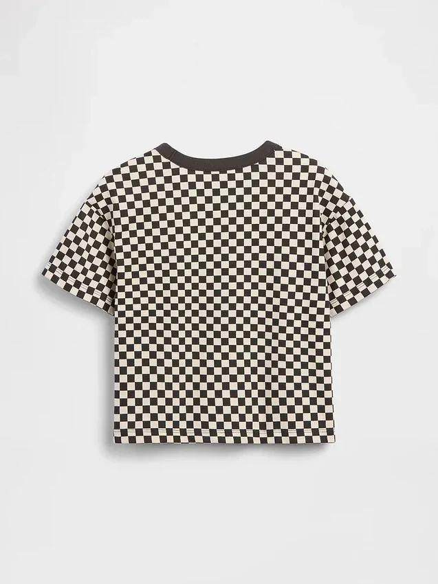 T-shirt w kratkę o luźnym kroju dla niemowląt i Maluchów