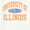 T-shirt w stylu vintage „Fighting Illini” Uniwersytetu Illinois