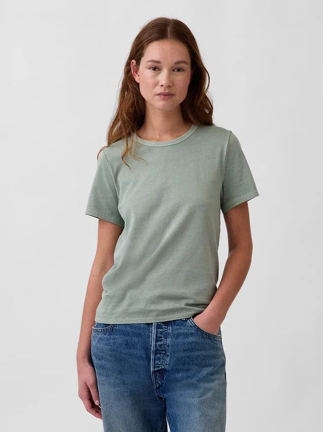 T-shirt z bawełny organicznej Vintagesoft
