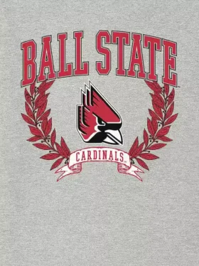 T-shirt z ciemną grafiką „Laurels” Uniwersytetu Ball State