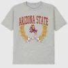 T-shirt z ciemnym nadrukiem „Laurels” Uniwersytetu Stanowego Arizony