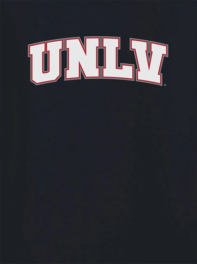 T-shirt z dodatkowym nadrukiem przedstawiającym Arch Logo Uniwersytetu Nevada w Las Vegas