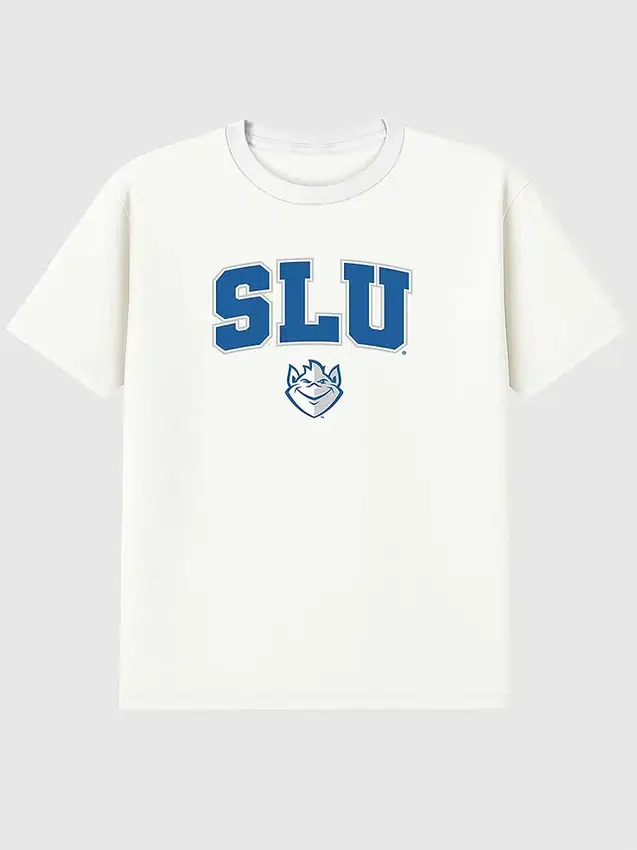 T-shirt z dodatkowym nadrukiem przedstawiającym Arch Logo Uniwersytetu Saint Louis