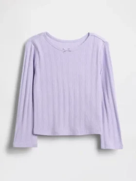 T-shirt z dzianiny typu pointelle dla niemowląt i Maluchów